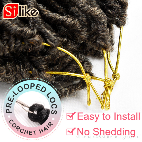 Nu Locs  Bobbi Boss  Braid hair Nu Locs Crochet Hair Ombre Pre-Looped Goddess Crochet Faux Locs Synthetic Crochet hair